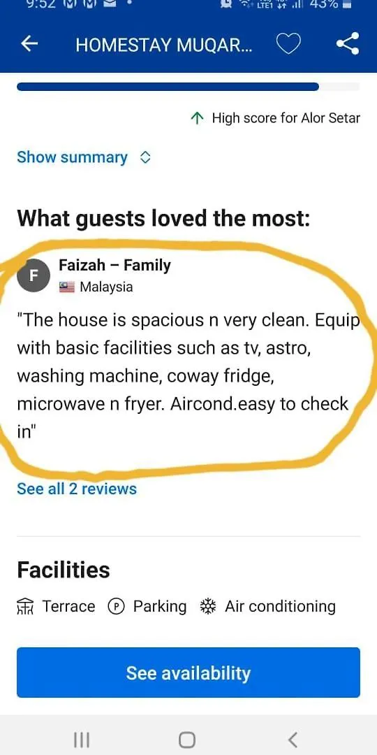 Homestay Muqarrabin Alor Setar